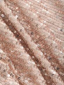 DAZY 女士优雅短袖亮片裹身连衣裙，夏季、生日、新年舞会派对礼服，女士吊带裙，返校节礼服，奢华嘉年华