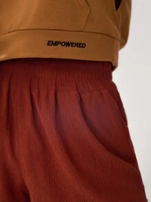 Easithlete 夏季口袋連帽運動衫 - 棕色 - 查看 7