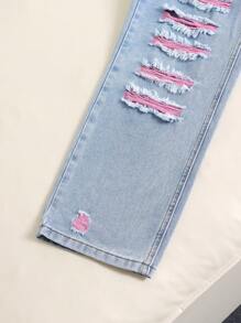 Tween Girl Cute & Elegant Medium-Wash Denim Overalls