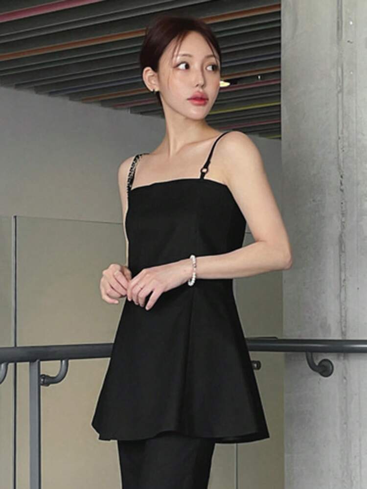 Women's Solid Color Sleeveless Long Tank Top Summer