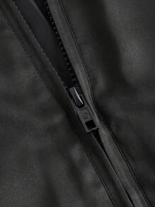 Manfinity VCAY 1 Stück Herren Halloween Prachtvoll Lässige Passform High Street Vintage Stil Satin Baseball Jacke Schulanfang, Herbst, Winter