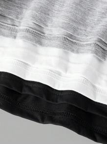 SHEIN SXY 3件套女士夏季纯色修身短款上衣，简约百搭，适合多种场合。 - 彩色 - 查看 6