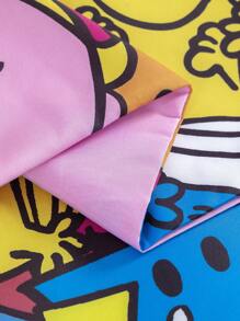 Mr Men Little Miss X SHEIN Allover Printed Duvet Cover Set
