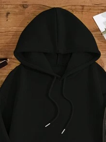 INAWLY Sudadera con capucha térmica con bolsillo canguro con cordón, gráfico con eslogan "HIJA DEL REY Quien No Se Conmueve Por El Mundo Porque Mi Dios Está Conmigo Y Va Delante De Mí, No Temo Porque Soy Suya"