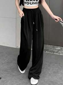 Women's Drawstring Elastic Waist Versatile Shorts