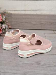 秋冬女款跨境网面运动鞋，新款春季平底低跟运动鞋，高鞋面防滑休闲运动鞋，随机发货