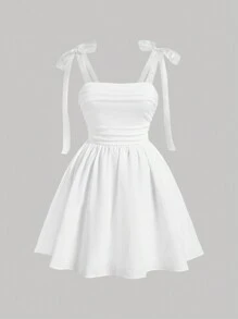 SHEIN MOD Dress Ukuran Plus - Putih - View 1