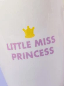 Mr Men Little Miss X SHEIN 500ml Ceramic Cartoon And Heart Print Mug