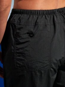 In My Nature In My Nature Outdoorbroek met gepatcht detail en trekkoord in de taille