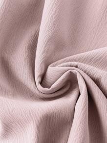 SHEIN Clasi Plus Button Front Shirt Dress For Summer - Apricot - View 3