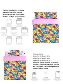 Mr Men Little Miss X SHEIN Allover Printed Duvet Cover Set