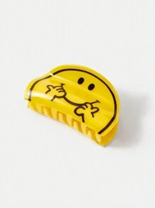Mr Men Little Miss X SHEIN 1pc Cartoon Pattern Hair Claw - Yellow - View 7