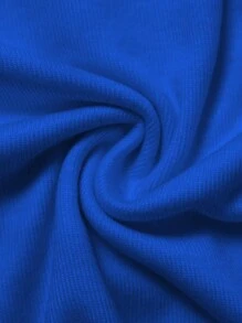 INAWLY Letter Graphic Contrast Binding Cami Top - Blue - View 4