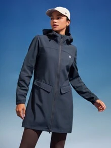 In My Nature 字母印花拉鍊連帽夾克