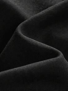 Manfinity VCAY Easy Care Woven Straight Leg Suit Trousers - Black - View 5
