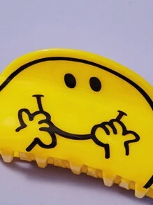 Mr Men Little Miss X SHEIN 1pc Cartoon Pattern Hair Claw - Yellow - View 6
