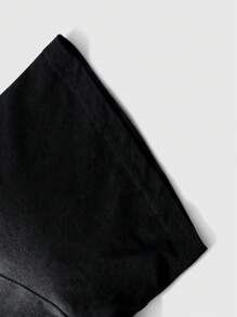 ROMWE MEN Street Life Men's Graphic Print Washed Faded Short Sleeve T-Shirt With Fun Doodle And Spray Donkey Design, Spring Or Summer, School - Black - View 5