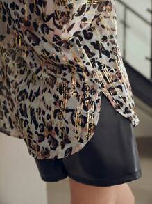 MOTF STUDIO 豹紋輕盈上衣 - 彩色 - 查看 2