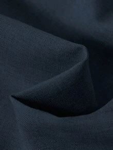SHEIN Little Byeori 两件套男童纯色 Polo 领开衫短袖上衣和修身裤 - 藏蓝色 - 查看 6