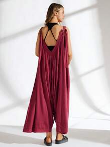 VARSITIE 運動夏季戶外基礎口袋和可調節跳躍套裝 - 乾枯玫瑰色 - 查看 2