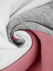 SHEIN LUNE Plus Color Block Casual Sweatshirt For Spring And Autumn Fall Women Clothes Travel Outfit Airport Winter