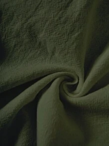 EMERY ROSE Shorts con dobladillo enrollado y cordón en la cintura - Verde militar - Ver 7