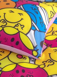 Mr Men Little Miss X SHEIN Allover Printed Duvet Cover Set
