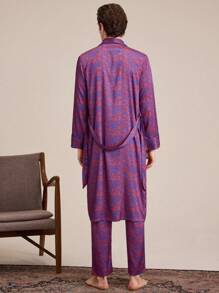 EverLounge 男士全印花連帶浴衣