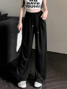 Women's Drawstring Elastic Waist Versatile Shorts