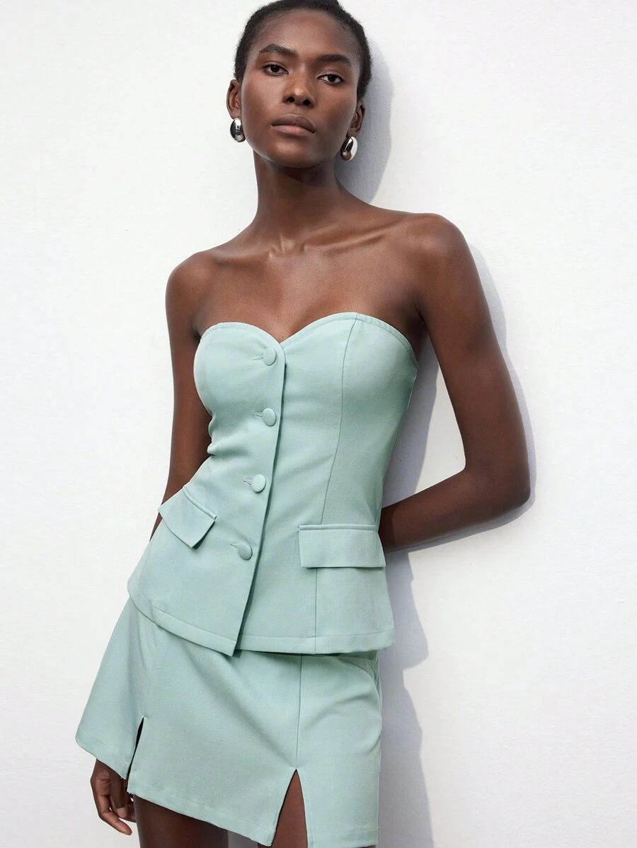 Maija 返校节无袖纯色简约都市吊带背心