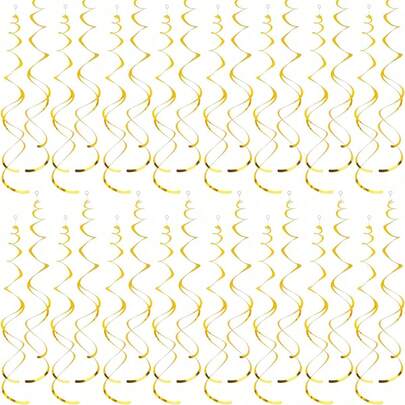36 szt. serpentyn dekoracyjnych na imprezę, serpentyny z folii metalicznej w kolorze brzoskwiniowym, serpentyny plastikowe dwuwarstwowe, odpowiednie do dekoracji sufitowych, serpentyny plastikowe metalowe, dekoracje imprezowe, wstążki dekoracyjne na wesele, urodziny, ceremonię ukończenia szkoły, zestaw dekoracji na przyjęcie z okazji powrotu do szkoły
