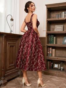 Halter Sexy Elegant Cinched Waist Compression A-Line Dress Party Dress Wedding Guest Cocktail Dress