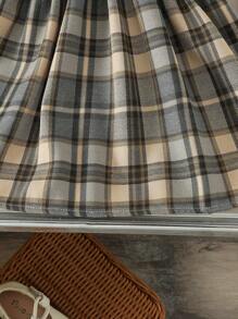 嬰幼女生院格子裙 - 彩色 - 查看 5