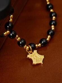 HARRY POTTER X SHEIN Black Handmade Beaded Alloy 9¾ Mobile Phone Chain Mobile Phone Lanyard,Fits All Phone Cases,Back To School - Multicolor - View 5