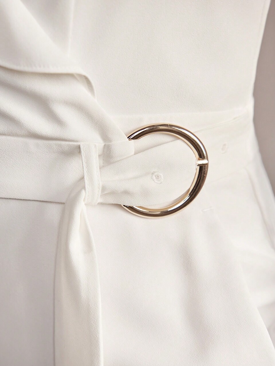 MOTF Classy CLASSY RUFFLE TRIM PRESS CREASE JUMPSUIT