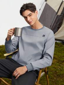 In My Nature 男士字母圖形戶外套頭衫