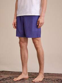 SHEIN EverLounge Men's Printed Simple Daily & Homewear Bottoms
