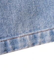 少女夏季不對稱領口字母印花無袖上衣和長褲休閒兩件套裝 - 彩色 - 查看 3