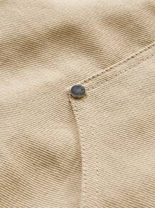 Manfinity VCAY Men's Loose Straight Shorts, Suitable For Summer - Khaki - View 5