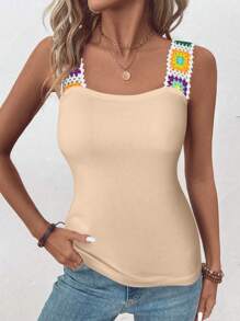 SHEIN LUNE 女士花紋休閒假日背心上衣