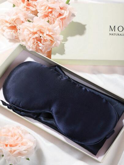 MOTF PREMIUM SOLID COLOR 16MM 100% SILK EYE COVERFOR BEDROOM,TRAVEL,OFFICE,SCHOOL