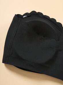 3pcs Women's Front Closure Strapless Bra With Removable Pads - Black - View 4