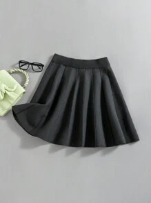 GIGOGOU 厚秋冬保暖针织女毛衣裙 - 灰色 - 查看 1