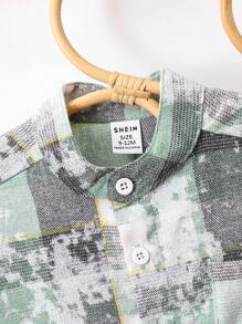 2 件装男婴彩色条纹休闲棕色套装