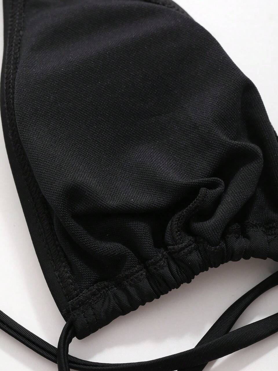 3pcs Women's Black Halter Neck Bikini Set,Cute Backless Bra & Bikini Bottom & Beach Cover Up Skirt Beachwear,Summer Vacation Holiday Cruise Outfits