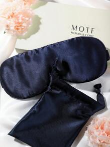 MOTF PREMIUM MÀU ĐỀU 16MM 100% TƠ LỤA CHE MẮT CHO PHÒNG NGỦ, DU LỊCH, VĂN PHÒNG, TRƯỜNG HỌC - Màu xanh hải quân - Xem 3