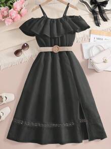 Vestido largo tipo camisola para chicas adolescentes en vacaciones