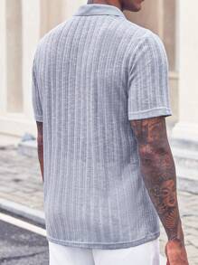 Manfinity Homme 男士純色休閒短袖Polo衫