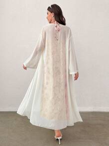 Modelyn 花卉印花吊带连衣裙和前开襟外套两件套 - 紅色 - 查看 2