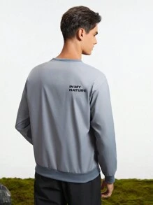 In My Nature 男士字母圖形戶外套頭衫